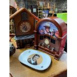 John Wayne cuckoo clock and radio