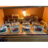 A Shelf of Matchbox Models of Yesteryear car models boxed.