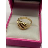 A Ladies 9ct gold ring, [Ring size N] [2 Grams]