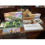 A Collection of Matchbox and Airfix military models which includes loose models