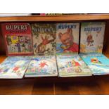 A Collection of Rupert the bear books to include Rupert stories etc
