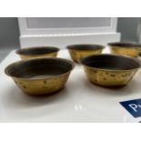 A Lot of 7 oriental Bronze/ Brass drinking cups.