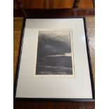 An Antique etching titled and signed by the artist.