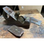 Antique Joiners Plane Together with two Alex Mathieson & Son blades.