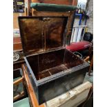 Antique large deed box.