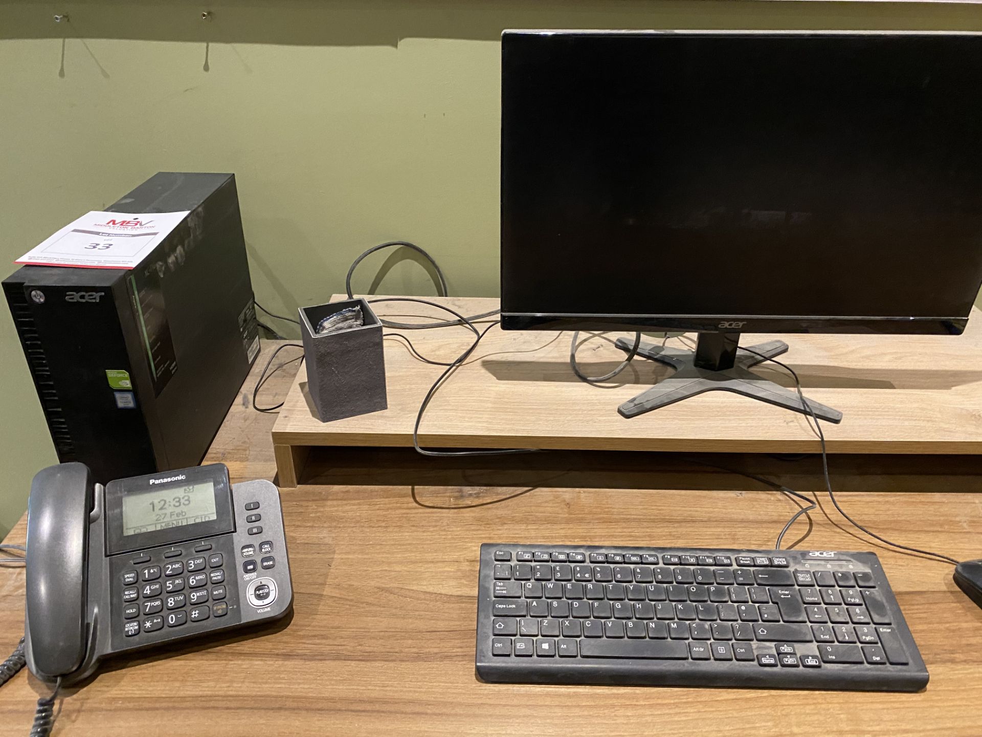 2 x Desktop Computer Systems, Acer Monitors, Keyboards and Mice