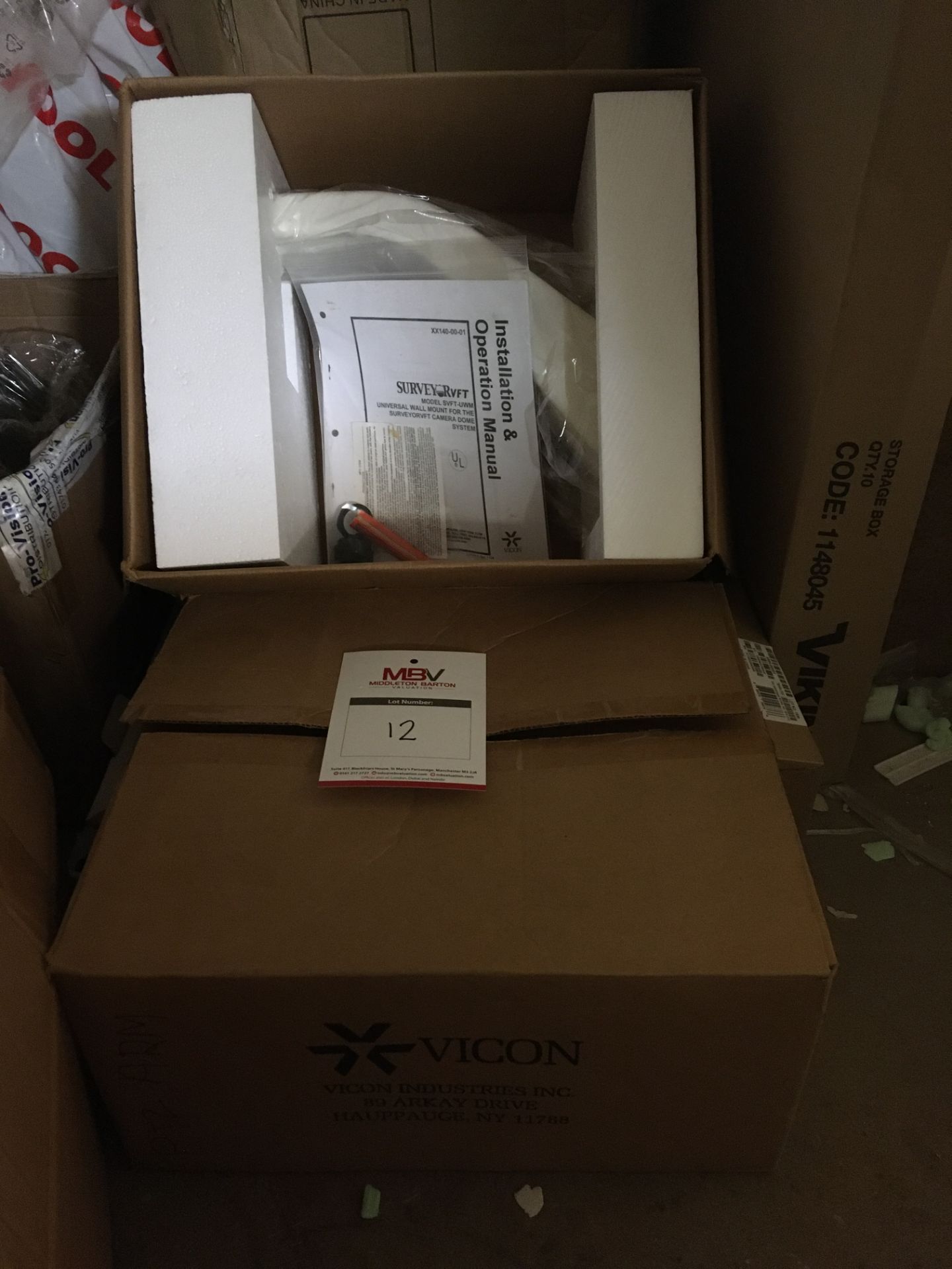 2 x New & Boxed Vicon Surveyor Camera Dome Wallmounts