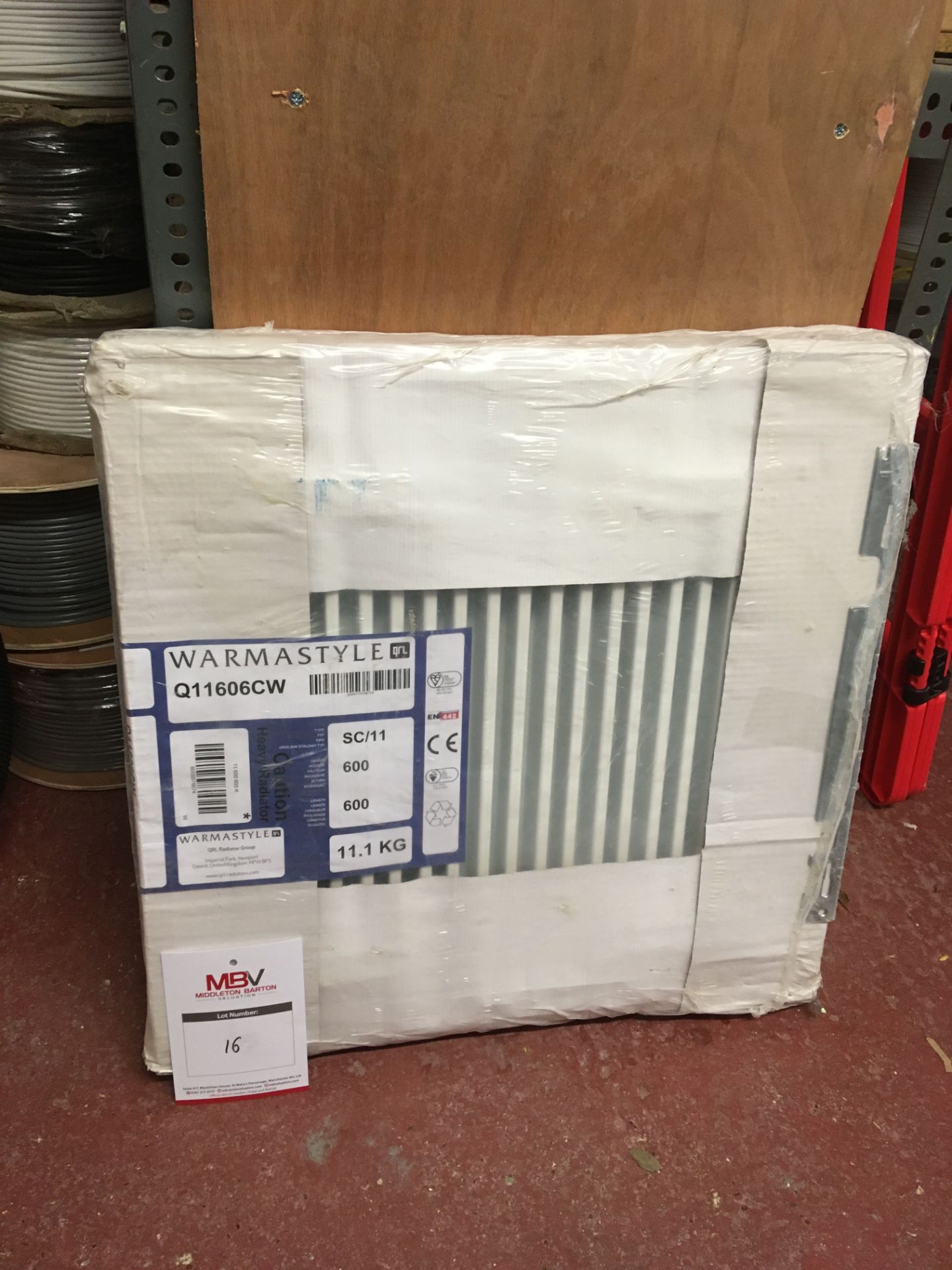 Warmastyle Q11606CW 600mm x 600mm radiator in White (New & Boxed)