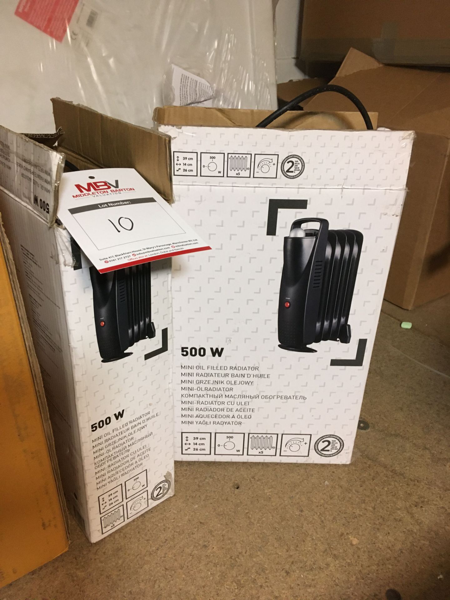 2 x New & Boxed Mini Oil filled Heaters (Black)