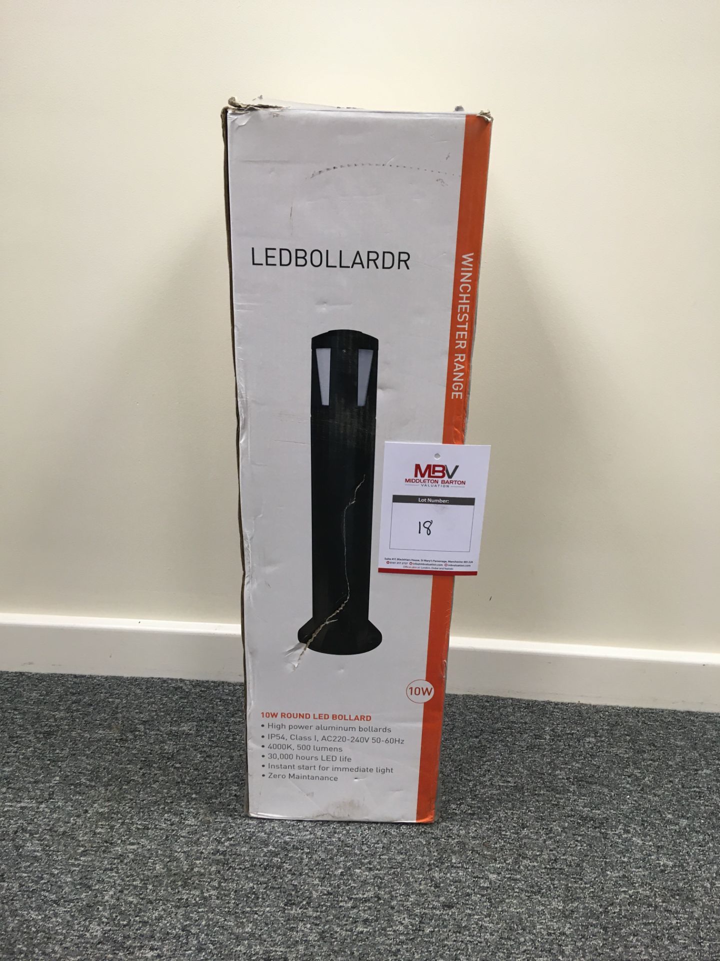 1 x New & Boxed 10W Round LED Bollard