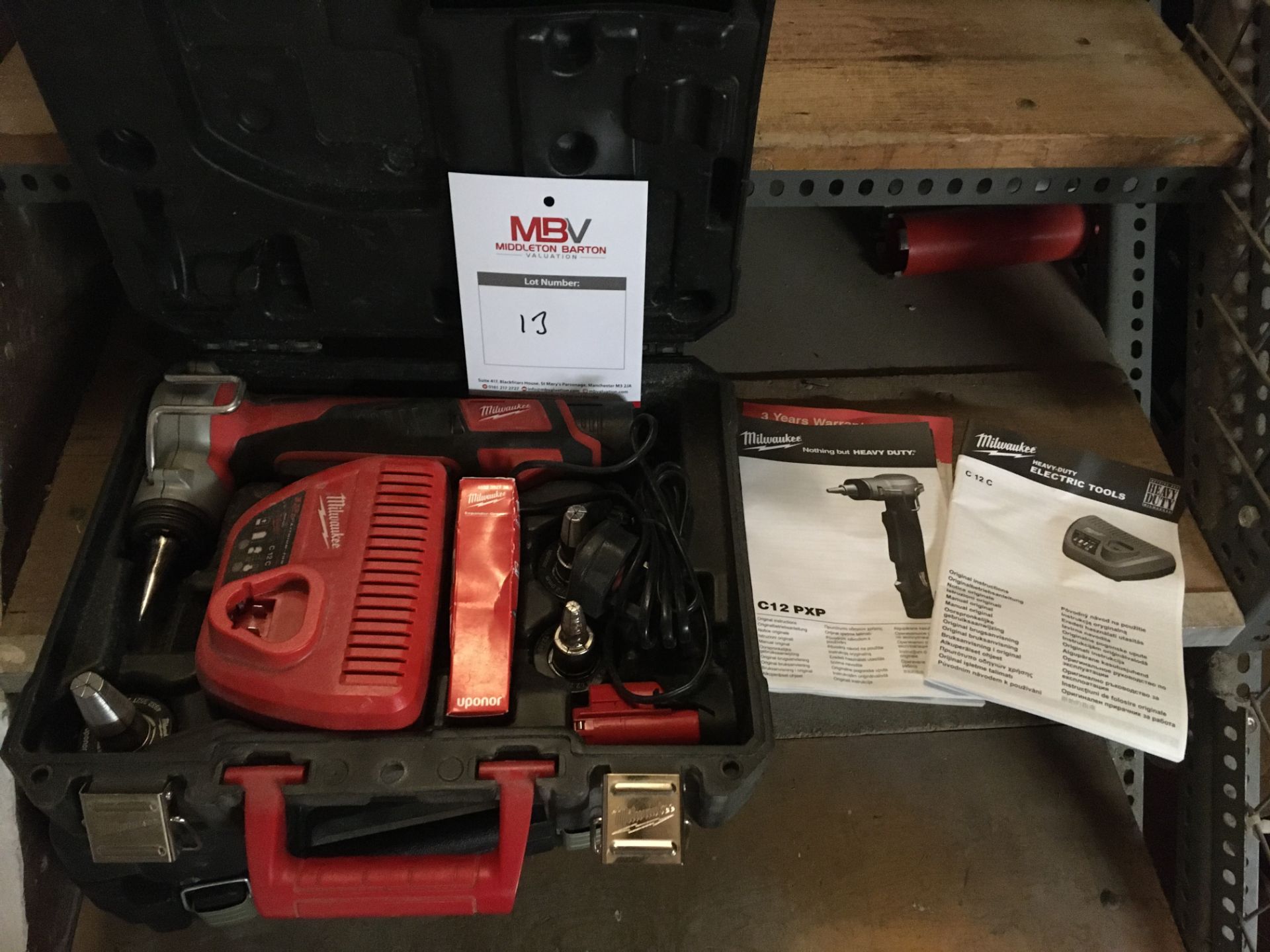 1 x Milwaukee C12 PXP Expansion Tool + C12C charger Base