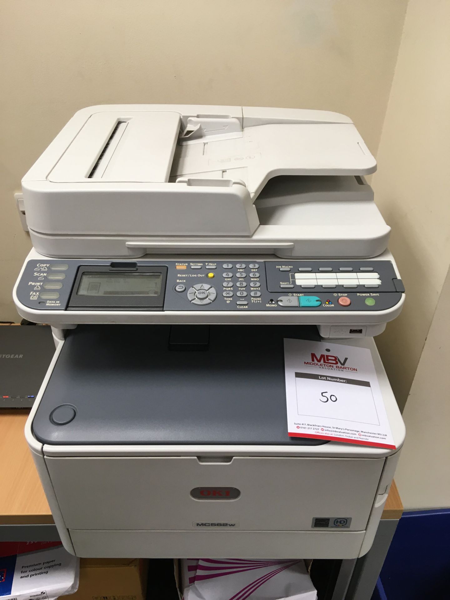 OKI MC562W Desk Top scanner, printer, copier
