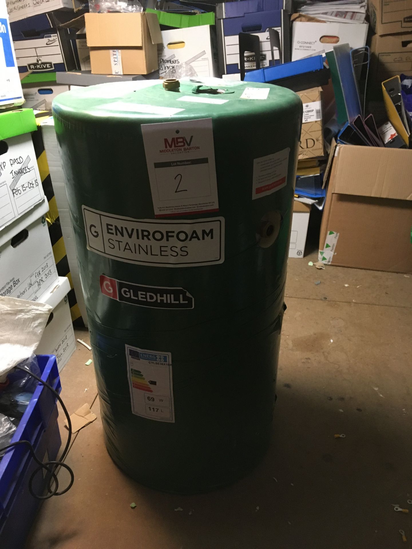 G-Stainless Envirofoam 120ltr Hot Water Tank (CYLSE36X181ND) (New)