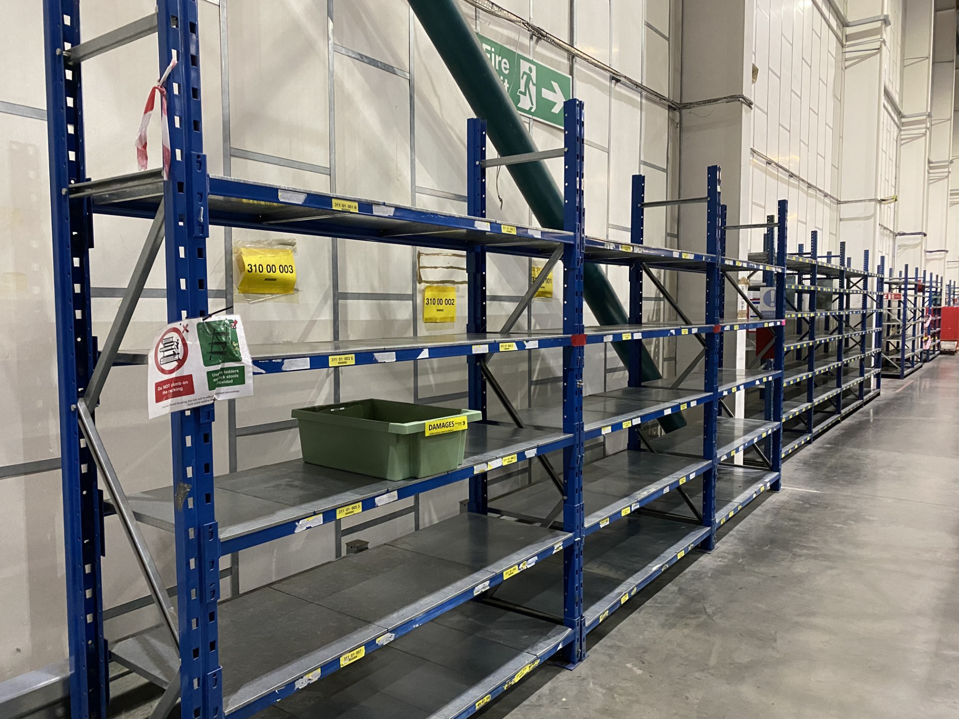 13 x Bays of Light Weight Quick-Form Metal Racking