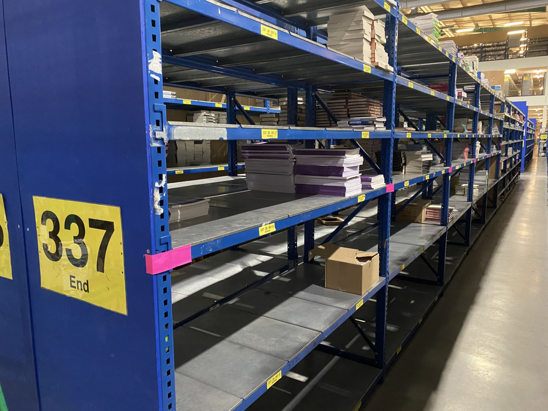 10 x Bays of Light Weight Quick-Form Metal Racking