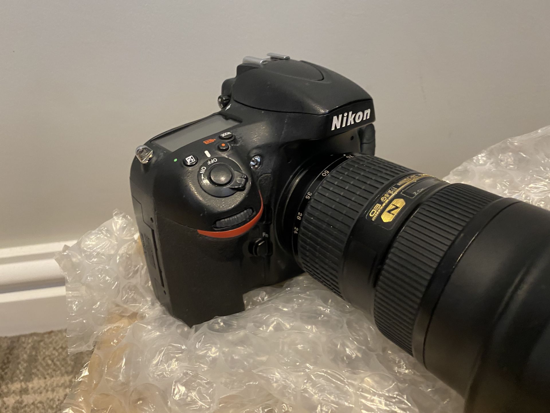 Nikon D800 Digital Camera & Nikon AF-S Nikkor 24-70mm Lense - Image 2 of 5