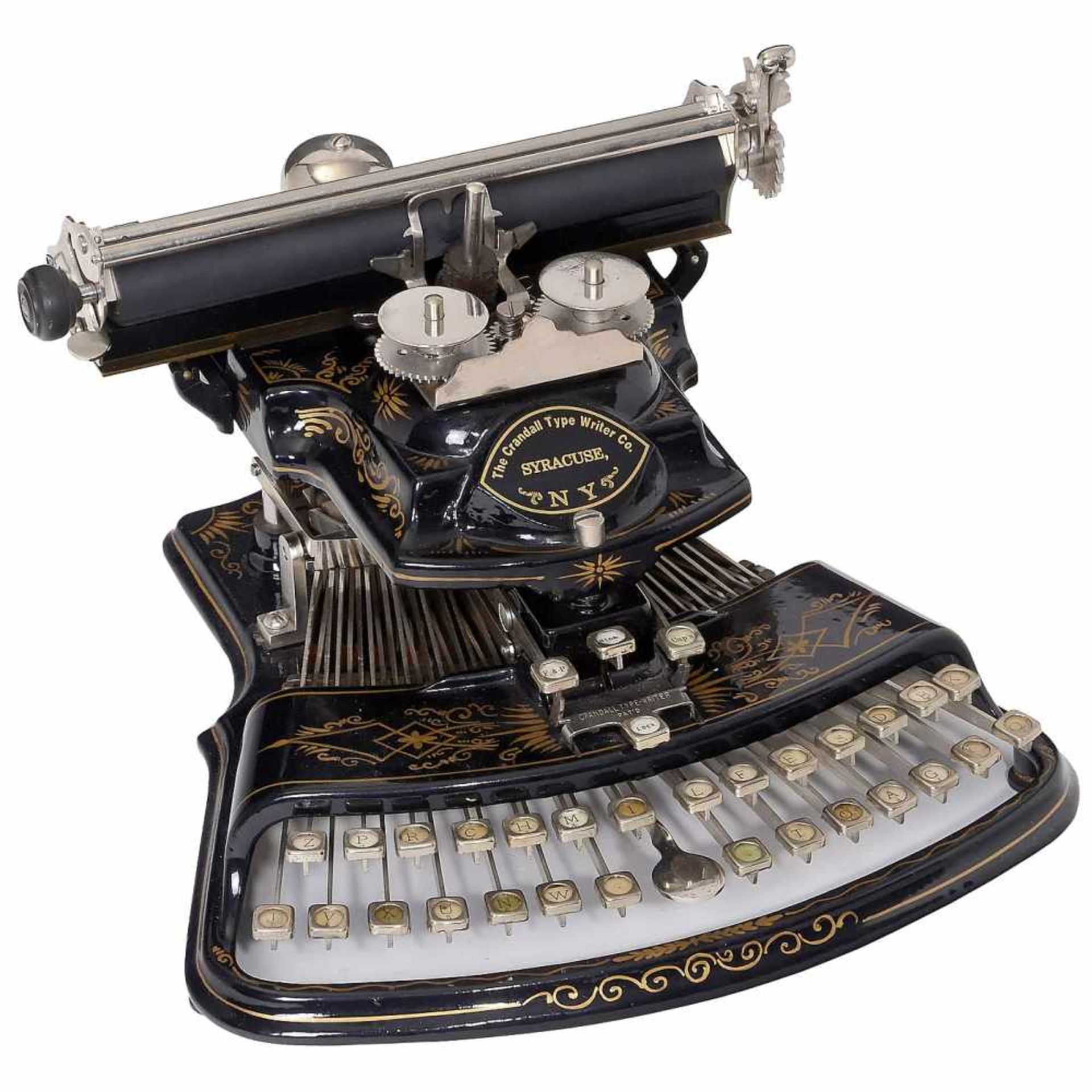 "Crandall" Typewriter (Syracuse, NY!), c. 1884 - Bild 2 aus 3