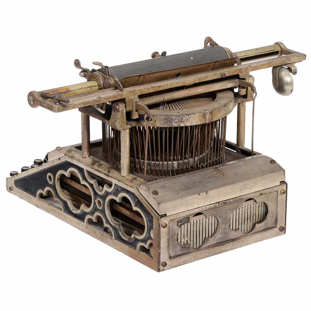 "International" (Double Keyboard) Typewriter, 1886 - Image 2 of 2