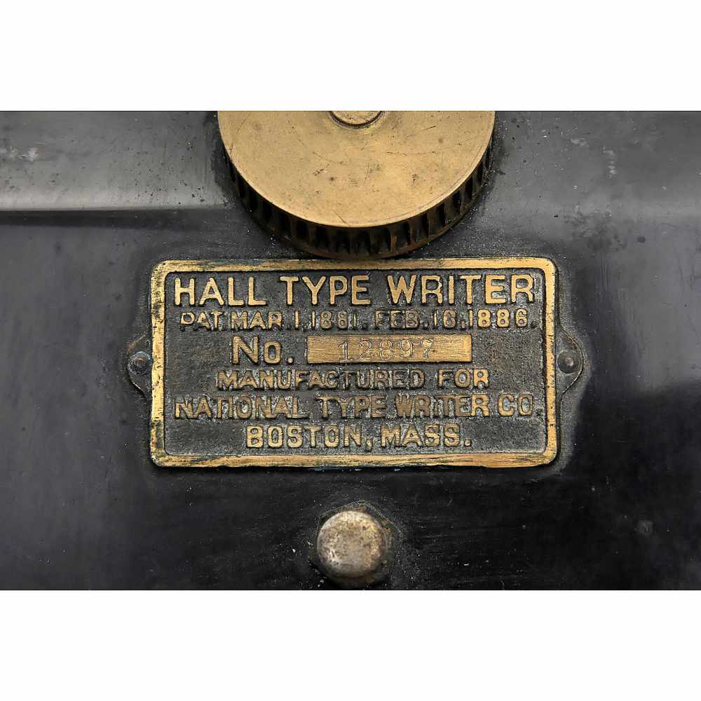 Hall Type Writer No. 3, 1889 - Image 2 of 2