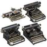 4 Small American Typewriters