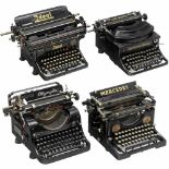 4 German Typewriters