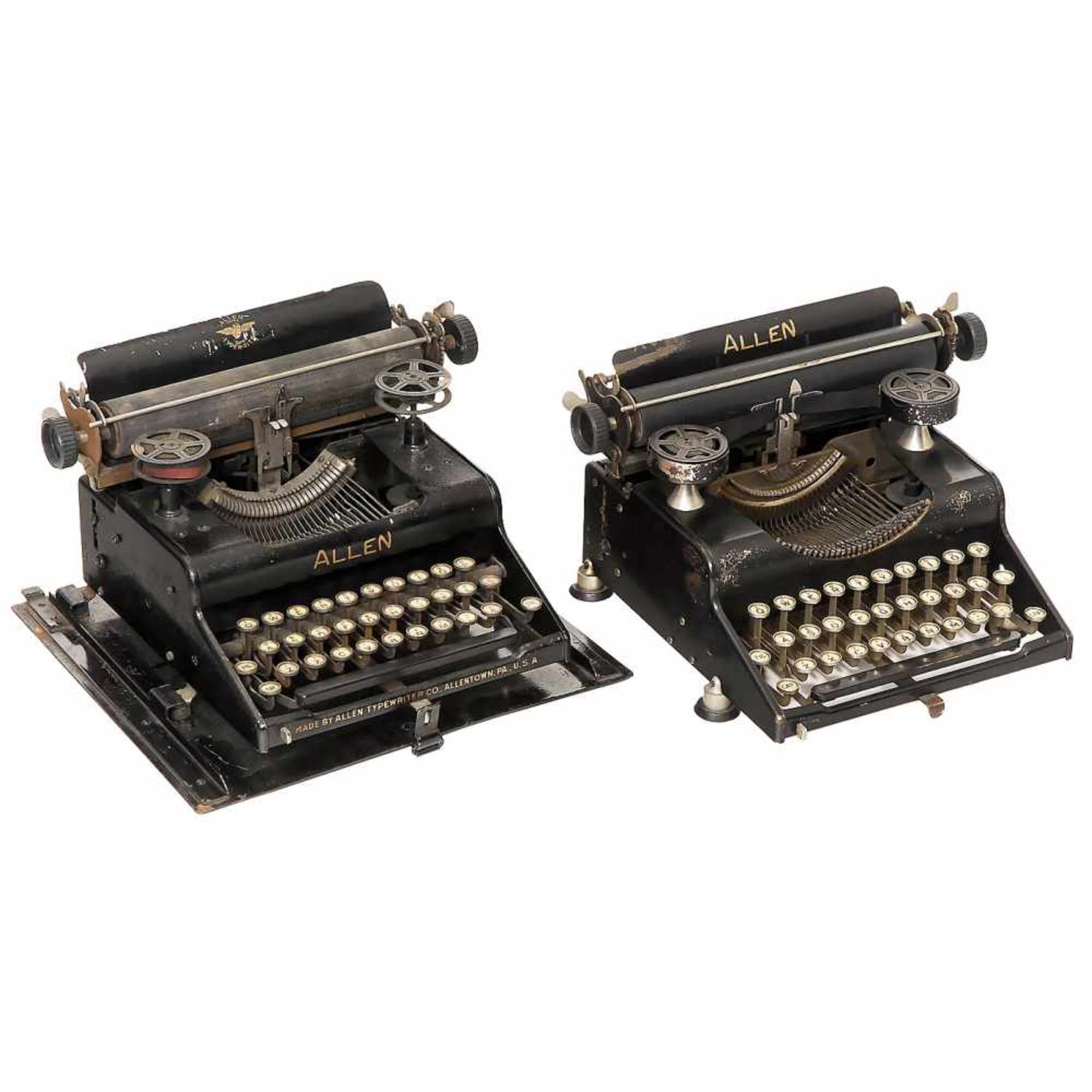 2 "Allen" Typewriters, 1918