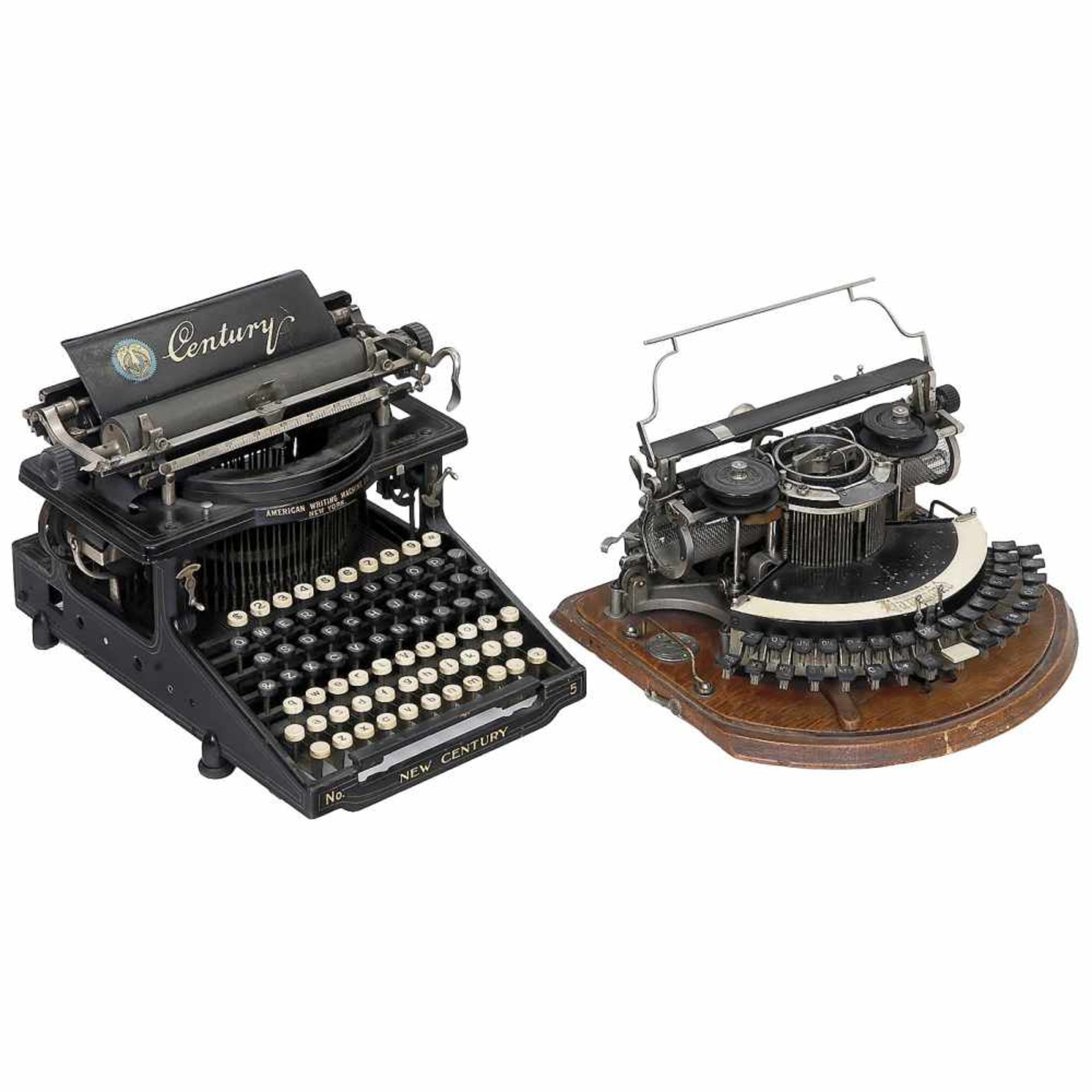 "New Century" and "Hammond" Typewriters
