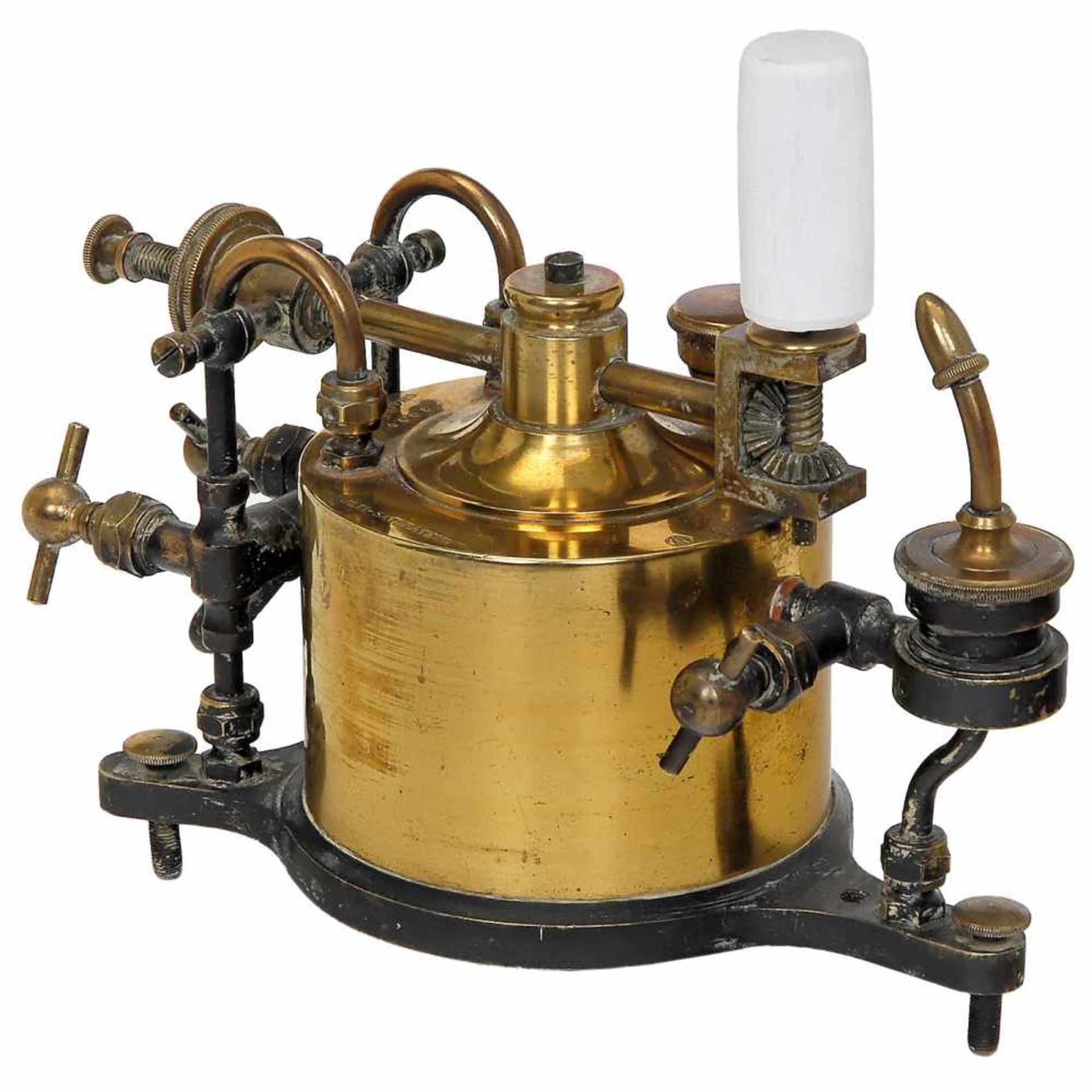 A French Brass "Securitas" Optical Projection Lantern by Alfred Molteni, c. 1895