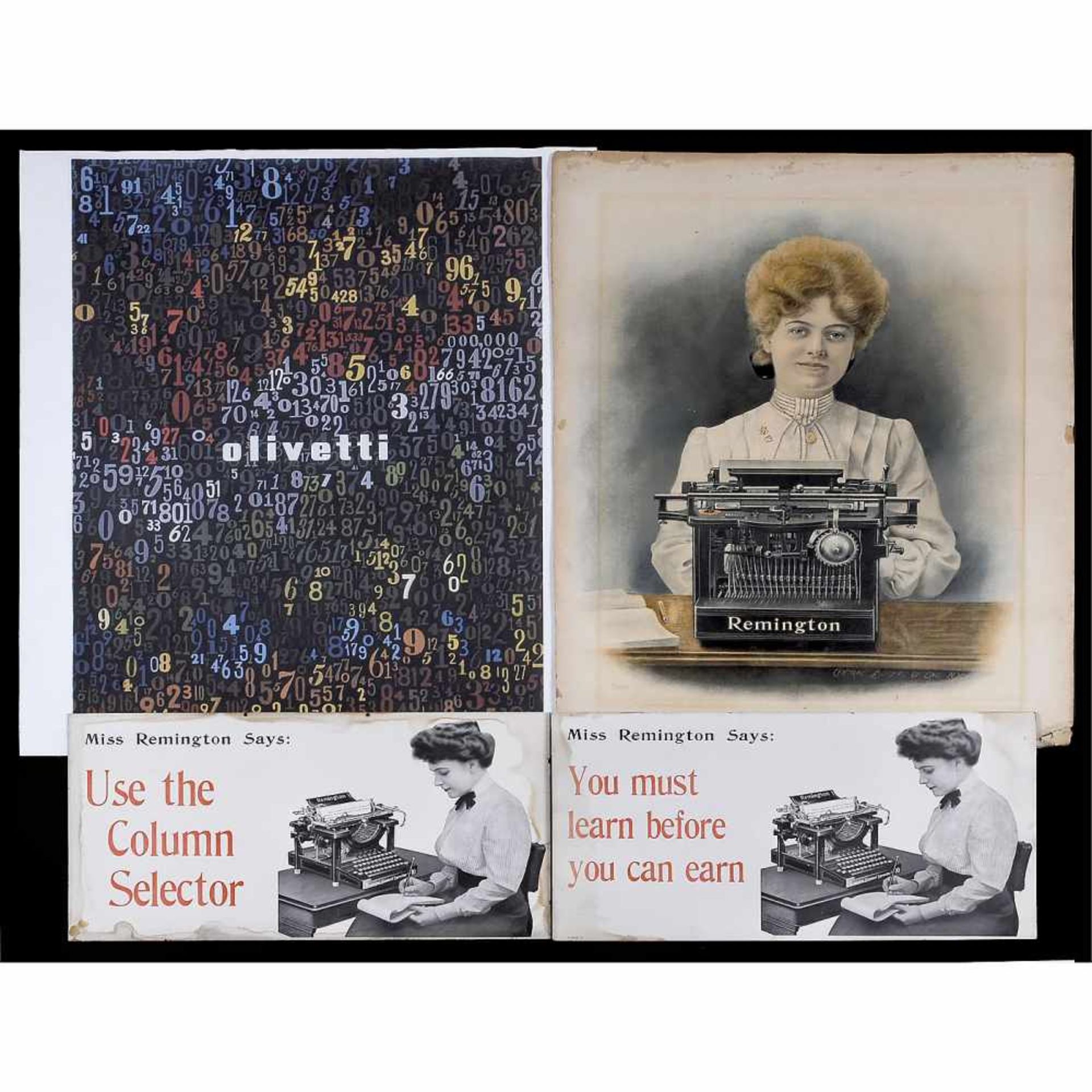 Office Machine Posters and Advertisements, c. 1900-50 - Bild 2 aus 5