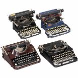 4 American Portable Typewriters