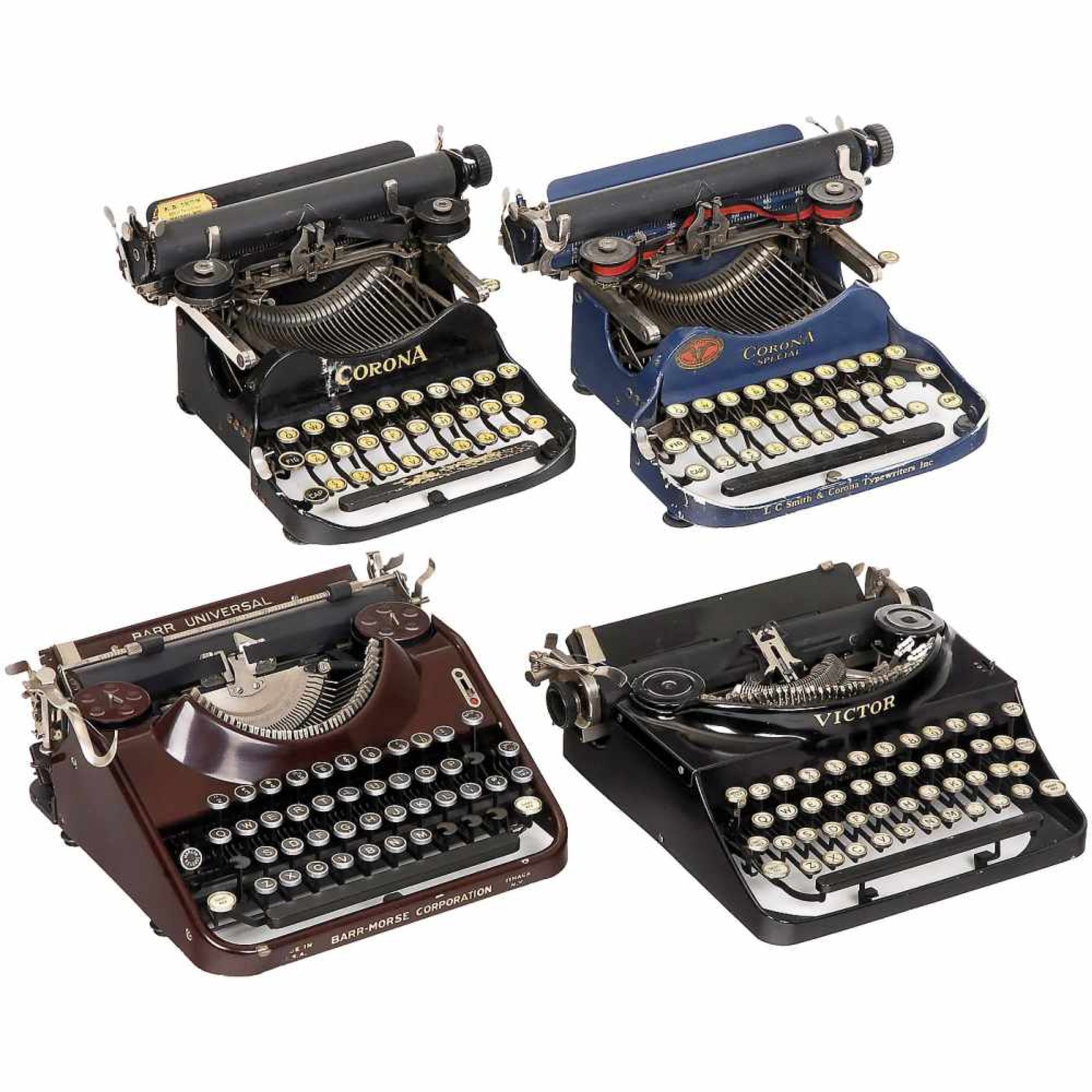 4 American Portable Typewriters