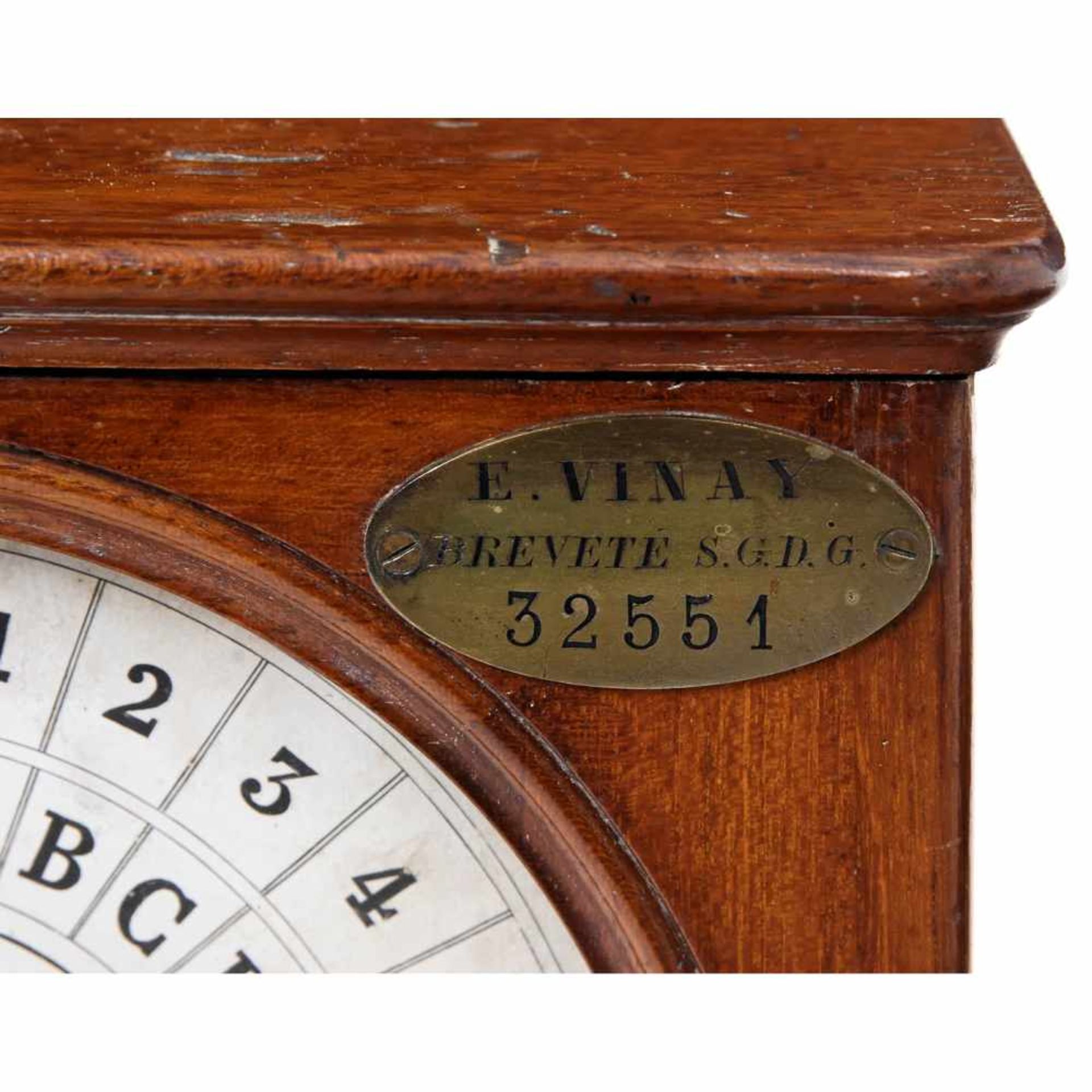 French Dial Telegraph Set by Bréguet and Vinay, c. 1855Original sender and receiver device as - Bild 3 aus 4