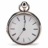 Musical Silver Sur-Plateau Pocket Watch by Thomas Sauvél, c. 1820-30No. 2896, with 2-inch (5 cm)