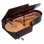 Orpheus Mechanical Piano, c. 1900 Model no. 17, handcranked, for Ariston cardboard discs of 13 in.