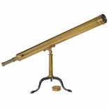 Brass Refracting Telescope by Fraunhofer, c. 1850Signed "Merz, Utzschneider und Fraunhofer in