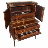 Interchangeable Forte Piccolo Musical Secretaire by George Baker & Co., c. 1890No. 14857, with six