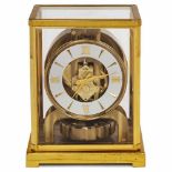 Jaeger LeCoultre Atmos, c. 1955Swiss table clock, no. 95177, gilt-brass case, 5 glazed sides, 1