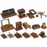 Telegraph and Telephone Accessories, c. 1880-19001) 5 Morse keys, 1 x Maison Breguet, 1 x M.