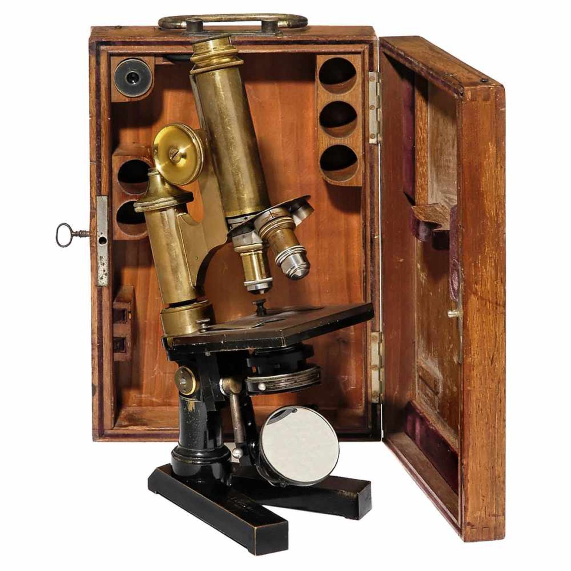 Laboratory Microscope by Ernst Leitz, 1905Ernst Leitz, Wetzlar, Germany. Serial no. 81750,