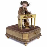 Musical Automaton Mozart at Harpsichord by Jean and Anne Farkas, c. 1960sParun, France. With