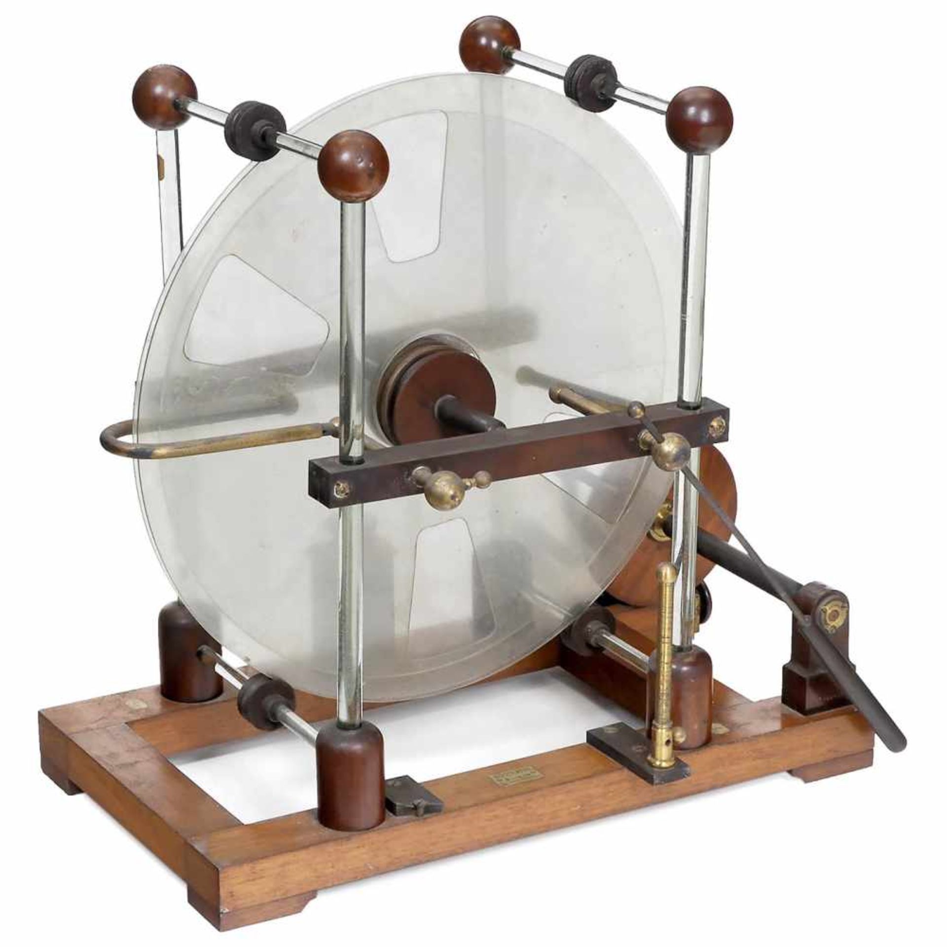 Very Large Holtz-Type Influence Machine, c. 1880Electrostatic generator, manufactured by E. - Bild 2 aus 2