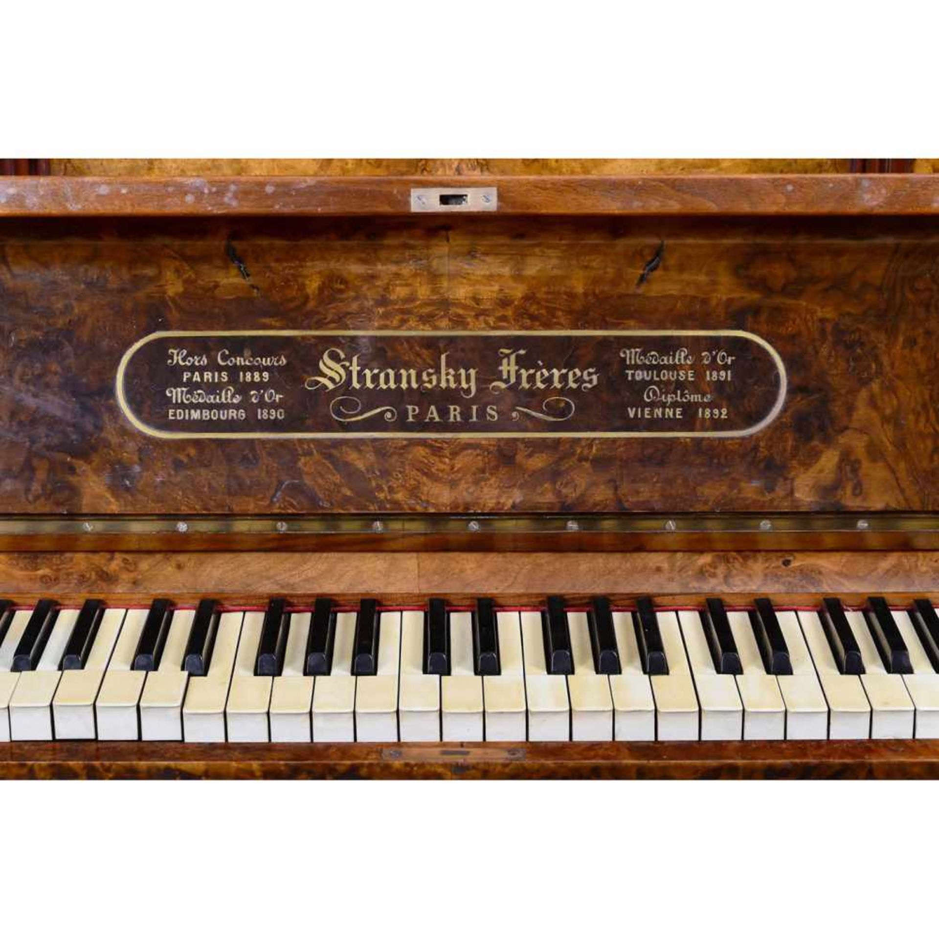 Stransky Frères Paris, Piano with System Hupfeld Piano Player, c. 1898Mechanical player piano, 61 - Bild 3 aus 4