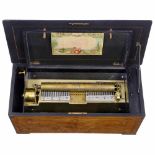 Organ Musical Box, c. 1880Playing twelve airs accompanied by 17-key organ, with 60 teeth in the