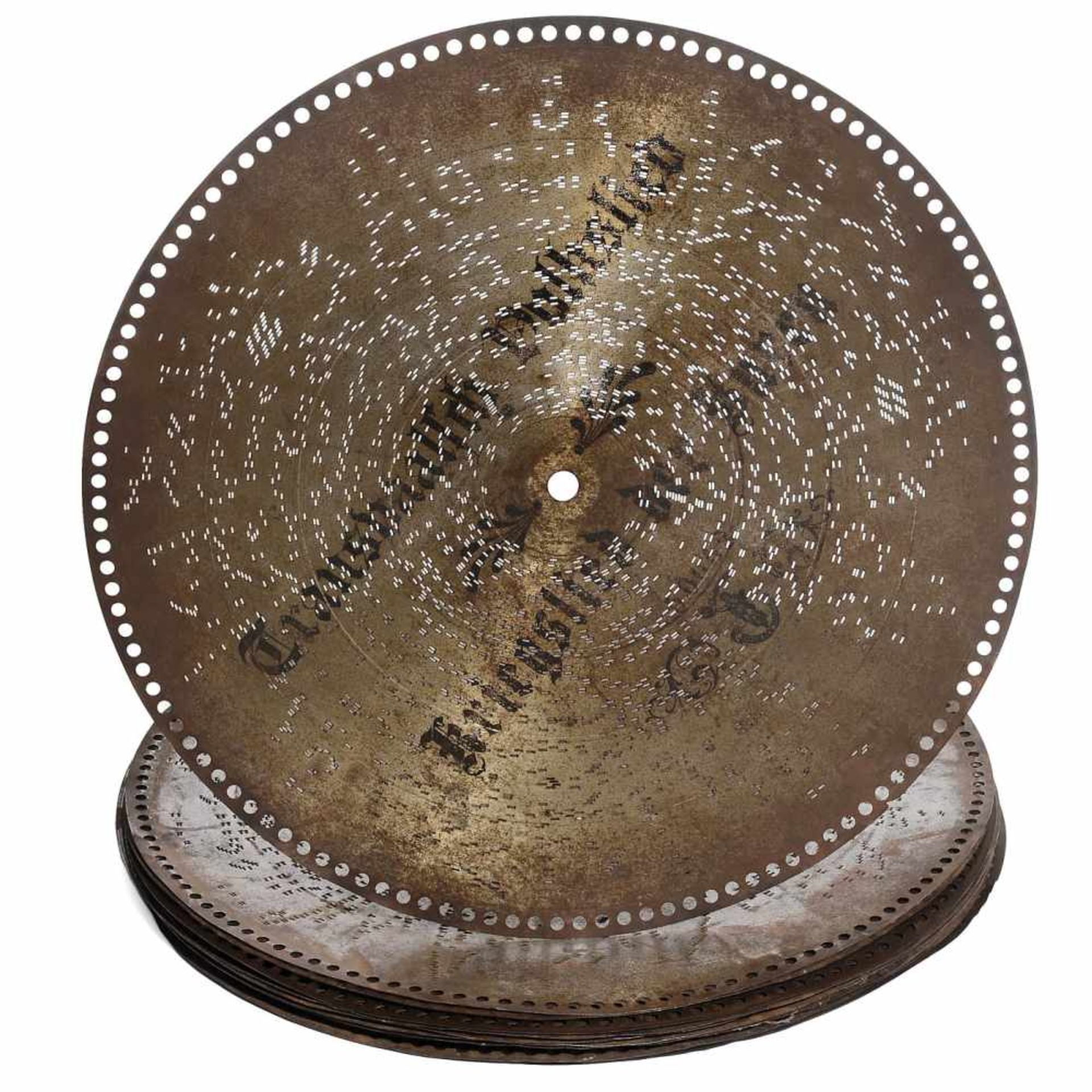 Polyphon No. 104 Coin-Operated Disc Musical Box, c. 1899Polyphon Musikwerke, Leipzig. For 19 5/8- - Bild 3 aus 3