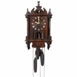 Black Forest Capuchin ClockIn railroad-chalet style, with monk and cuckoo, wooden platinum movement,