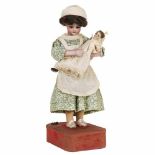 Nurse and Baby Musical Automaton by Decamps, c. 1920Nurse with Simon & Halbig bisque head, open