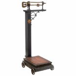 Fairbanks Standard Personal Scale, c. 1890Marked "Made in America", no. 11 ½, cast-iron base with