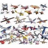Toy Airplanes and Helicopters, c. 1955-651) 13 aircraft toys made in Germany by Technofix, Huki, B&S