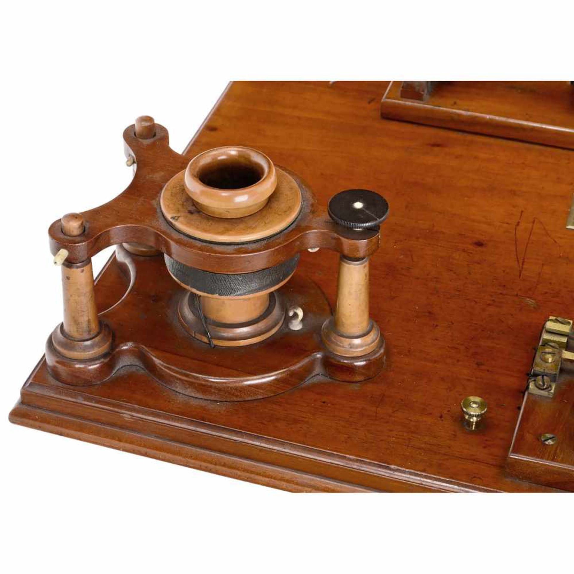 Hughes Induction Balance, 1879Laboratory instrument, made by W. Groves, London. With inscription - Bild 6 aus 8