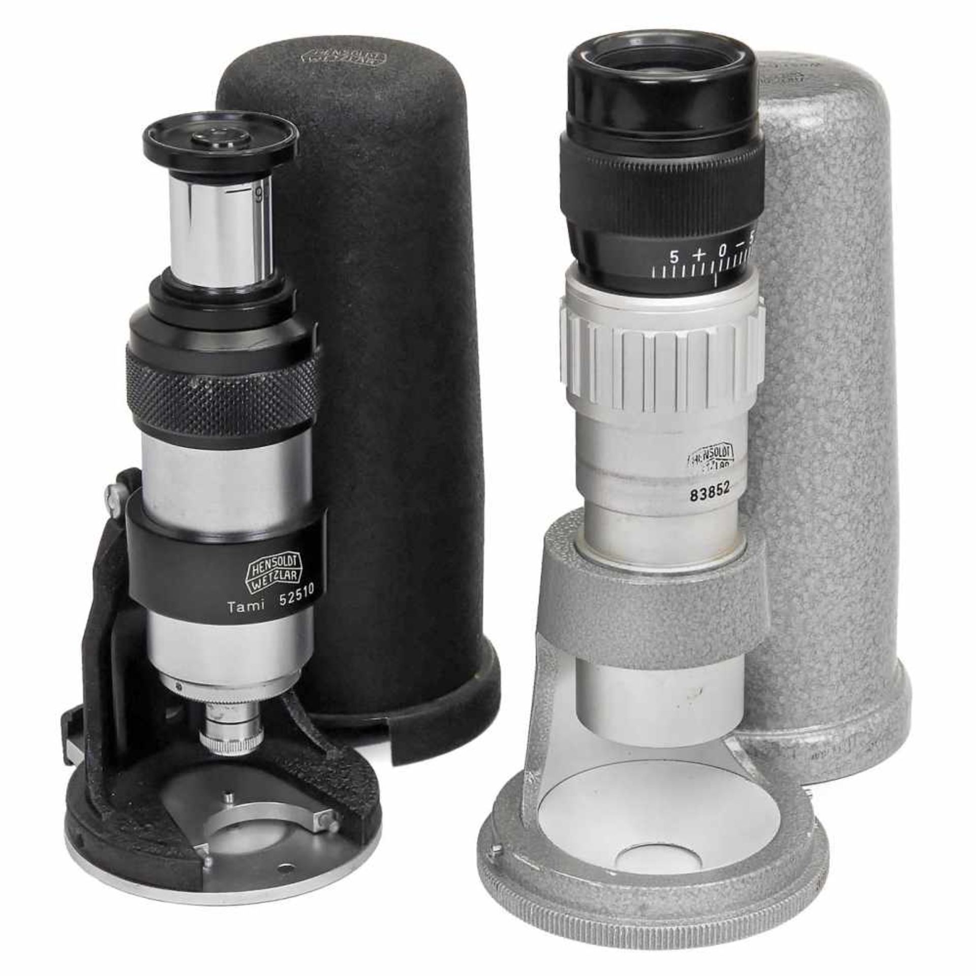 Hensoldt Tami Pancratic Pocket Microscope, c. 1950Wetzlar, serial no. 52510, double extendable tube,